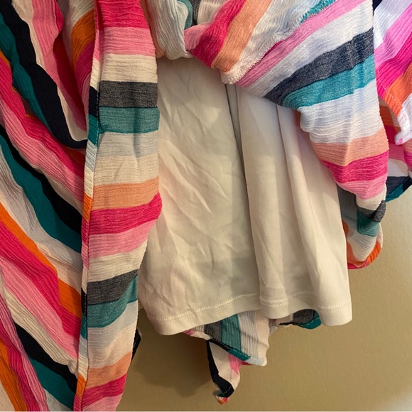 Torrid Midi Guaze Striped Dress 2 - Picture 8 of 8